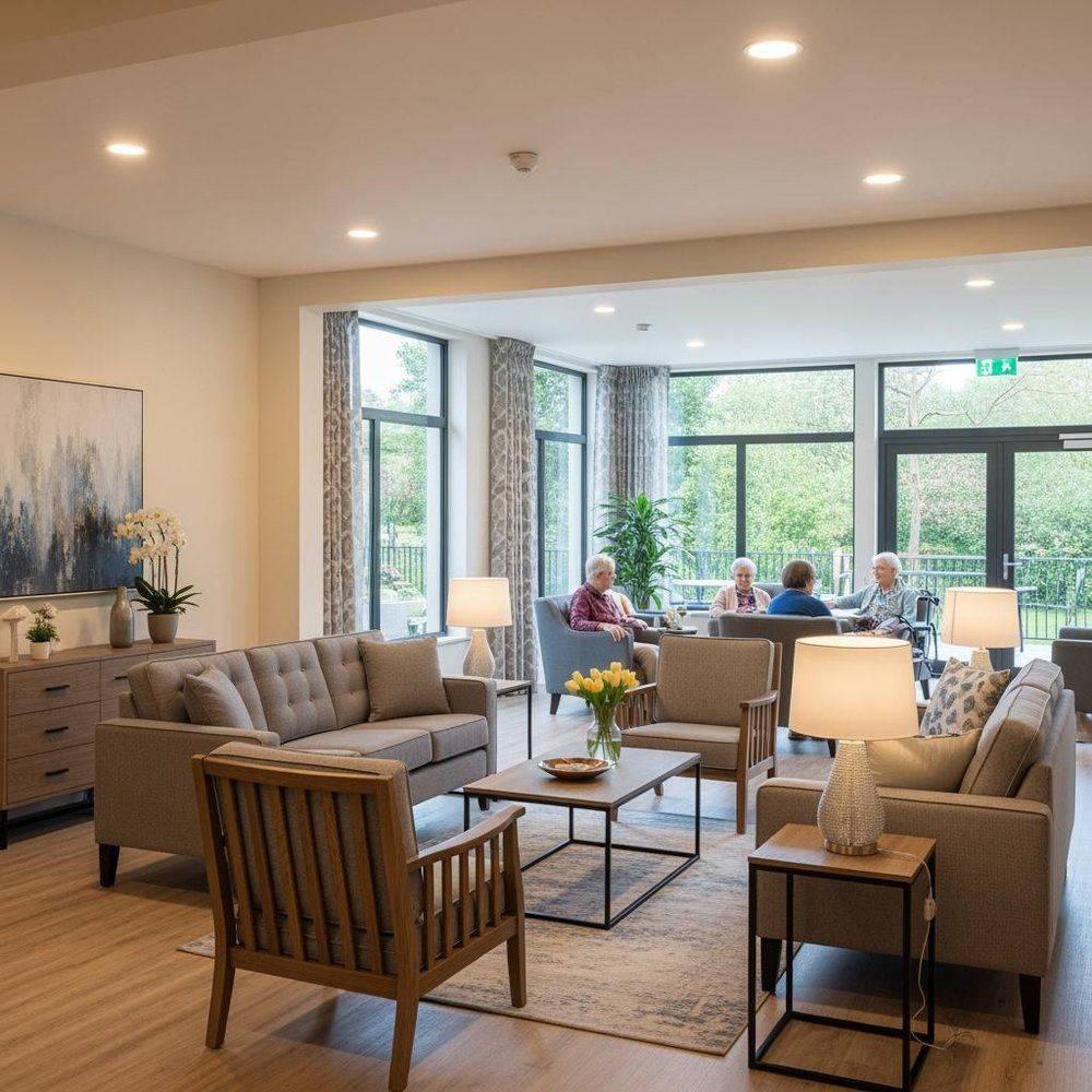 Furniture that helps residents stand back up.