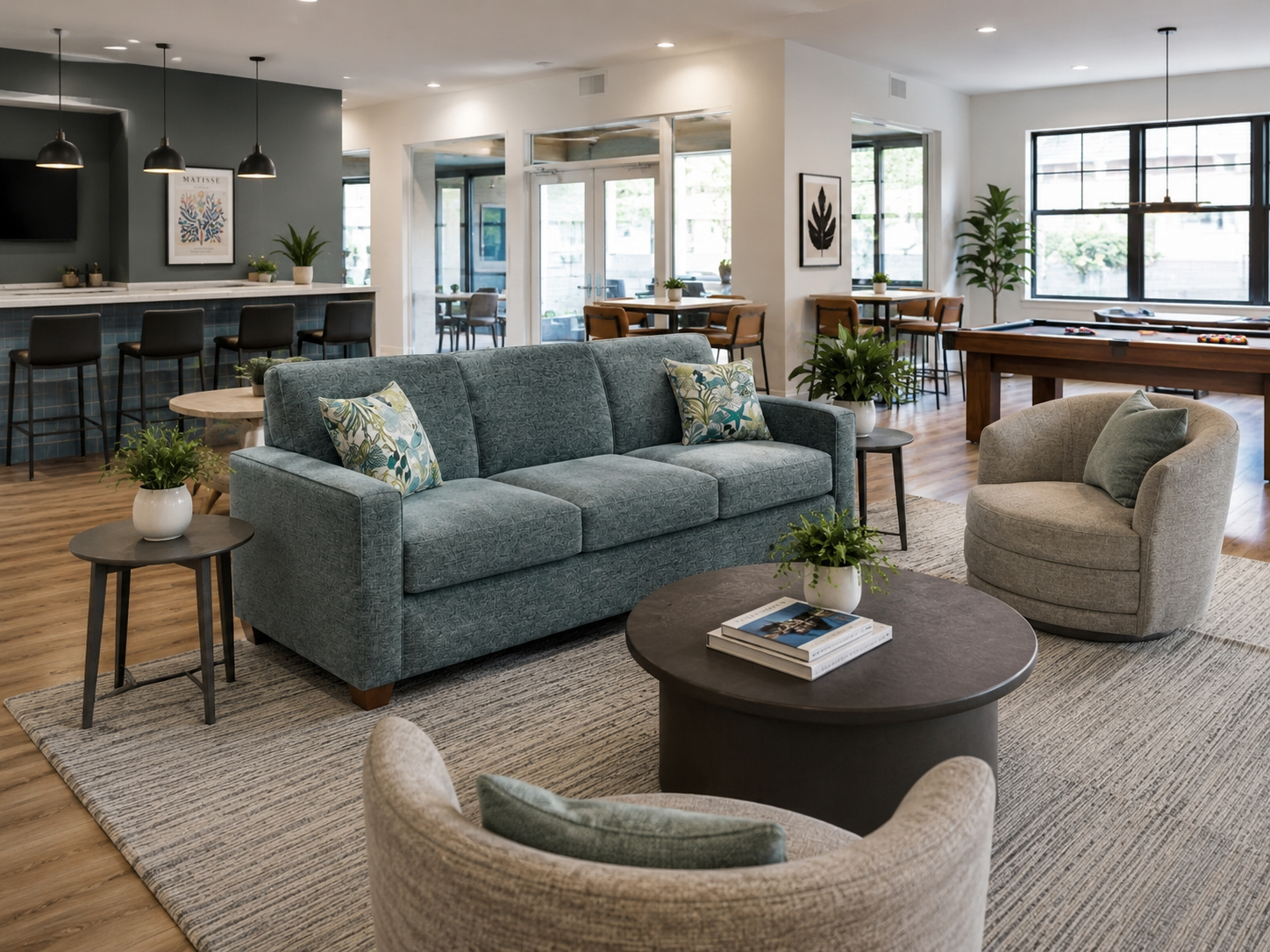 Amenity spaces that close the lease.
